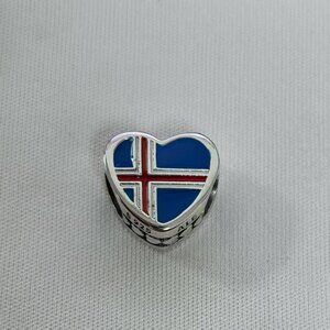 Pandora Love Iceland Exclusive Travel Heart Charm Pendant, S925 Silver Jewelry